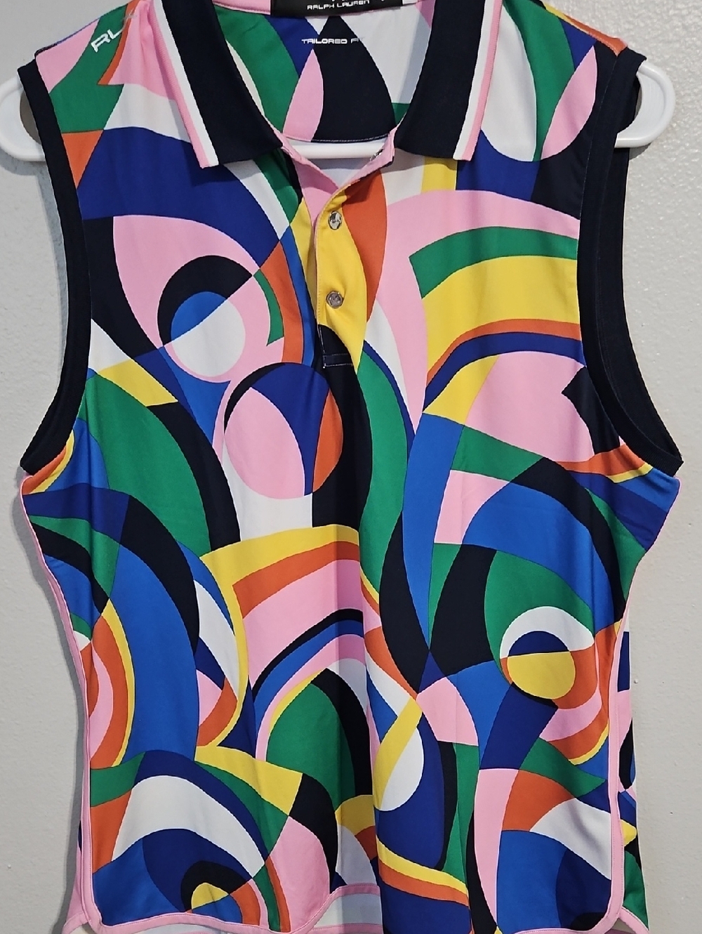 Ralph Lauren Multi-Color Sleeveless Polo Tank Top